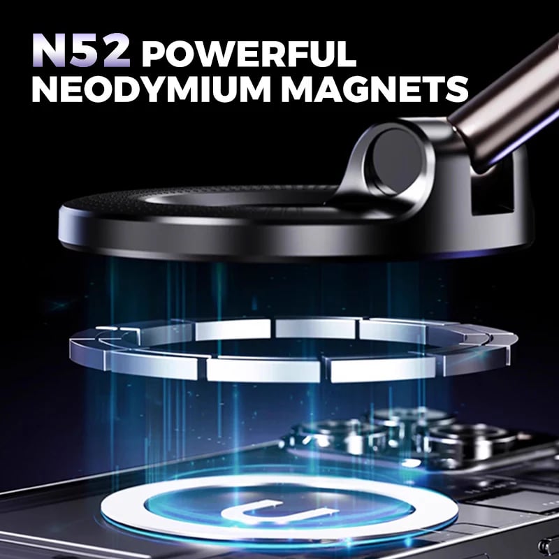 🏆Flash Sale⚡ 2.5K+ SOLD! Almost Gone-💥Retractable Car Phone Mount - 360° Magnetic Holder